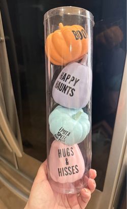 Halloween Mini Pumpkin Decor Set of 4