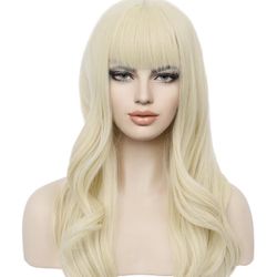 New Long Blonde Wig 