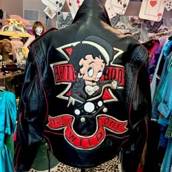 Betty Boop Collectors Rare Leather Jacket 80’s