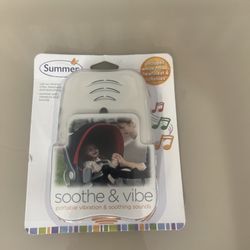Summer Soothe & Vibe Portable Vibration & Soothing Sounds NEW 