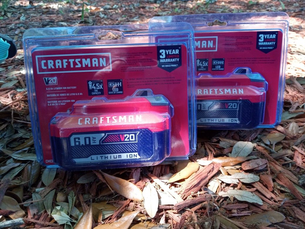 Craftsman 6.0 Ah V20 Lithium Ion 