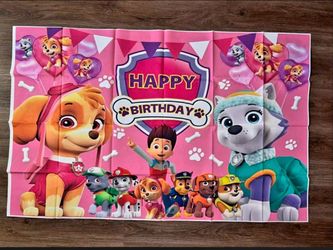 Paw Patrol Birthday Backdrop