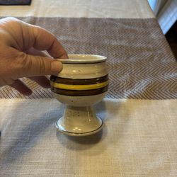  vintage Otagiri stoneware goblet made in Japan.
