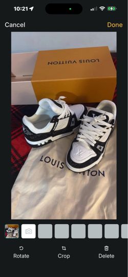 Louis Vuitton Trainer Sneakers Black White