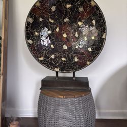 Large Mosaic Plate With Stand