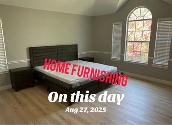 Furniture, queen, size bed fabric
