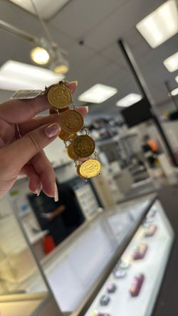 14k Coin Bracelet 