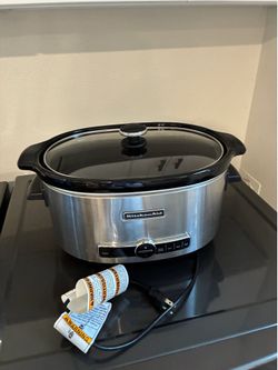 KitchenAid 6-Quart Slow Cooker in stainless steel