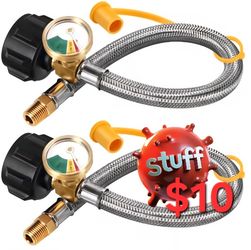 Rv Propane Hoses With Gauge Pack Of 2