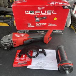 M18 FUEL 18V Lithium-Ion Brushless Cordless 4-1/2 in./5 in. Grinder w/Paddle Switch (Tool-Only