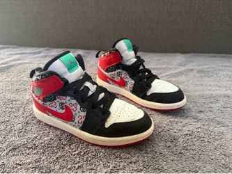 Jordan 1 mid Ugly Christmas Sweater size 13.5C