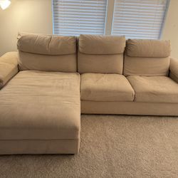 IKEA LIDHULT SOFA WITH CHAISE