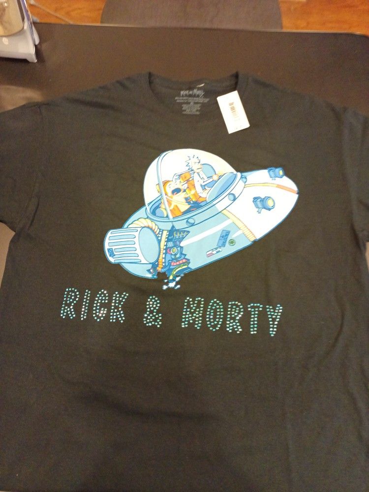 Rick And Morty Rhinestone T-shirt