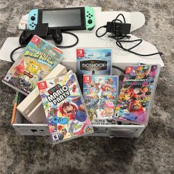 Nintendo Switch And Five Games.  200.00obo
