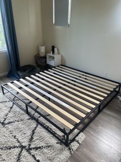 King platform bed frame