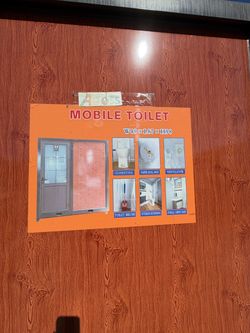 Portable Mobile Restroom w/ Shower, Toilet & Sink