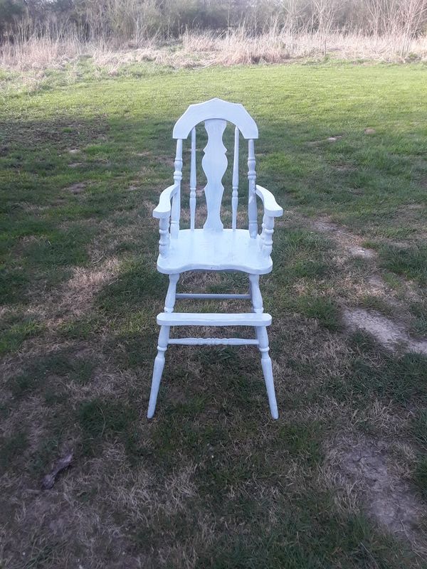 Vintage Child S Wooden High Chair For Sale In Cincinnati Oh Offerup