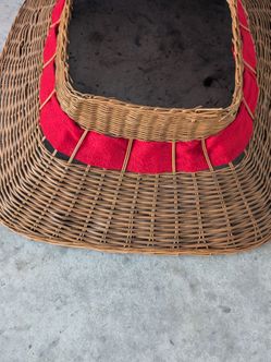 Pier 1 Woven Rattan Christmas Tree Skirt