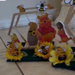 Winnie The Pooh Centerpiece And Honey Pot Baby Showers Favors 