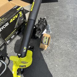 Leaf Vacuum Mulcher Ryobi Power 40V Vac Cordless With 5.0 Ah Charger Battery (R38)