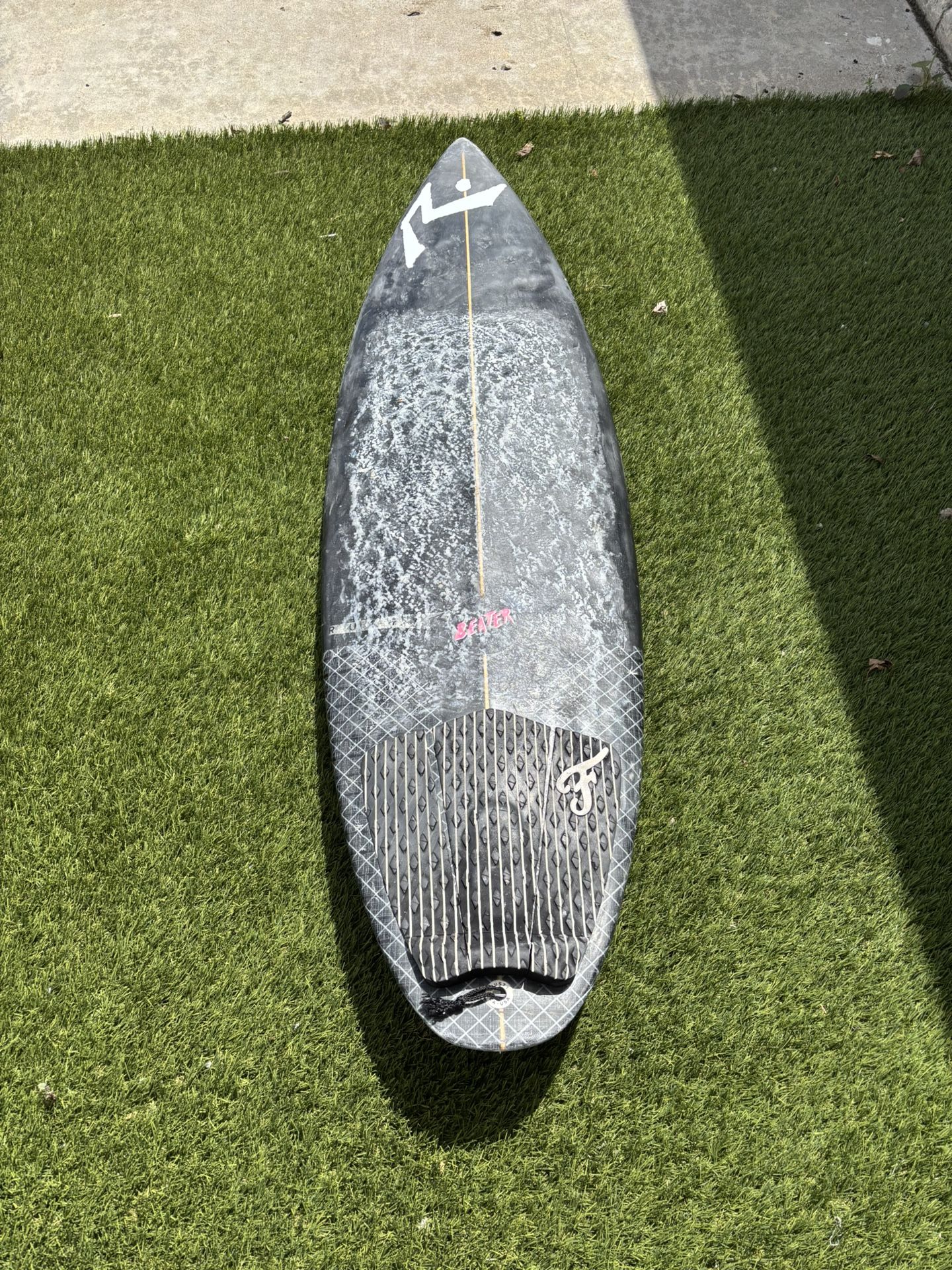 Rusty short board surfboard
