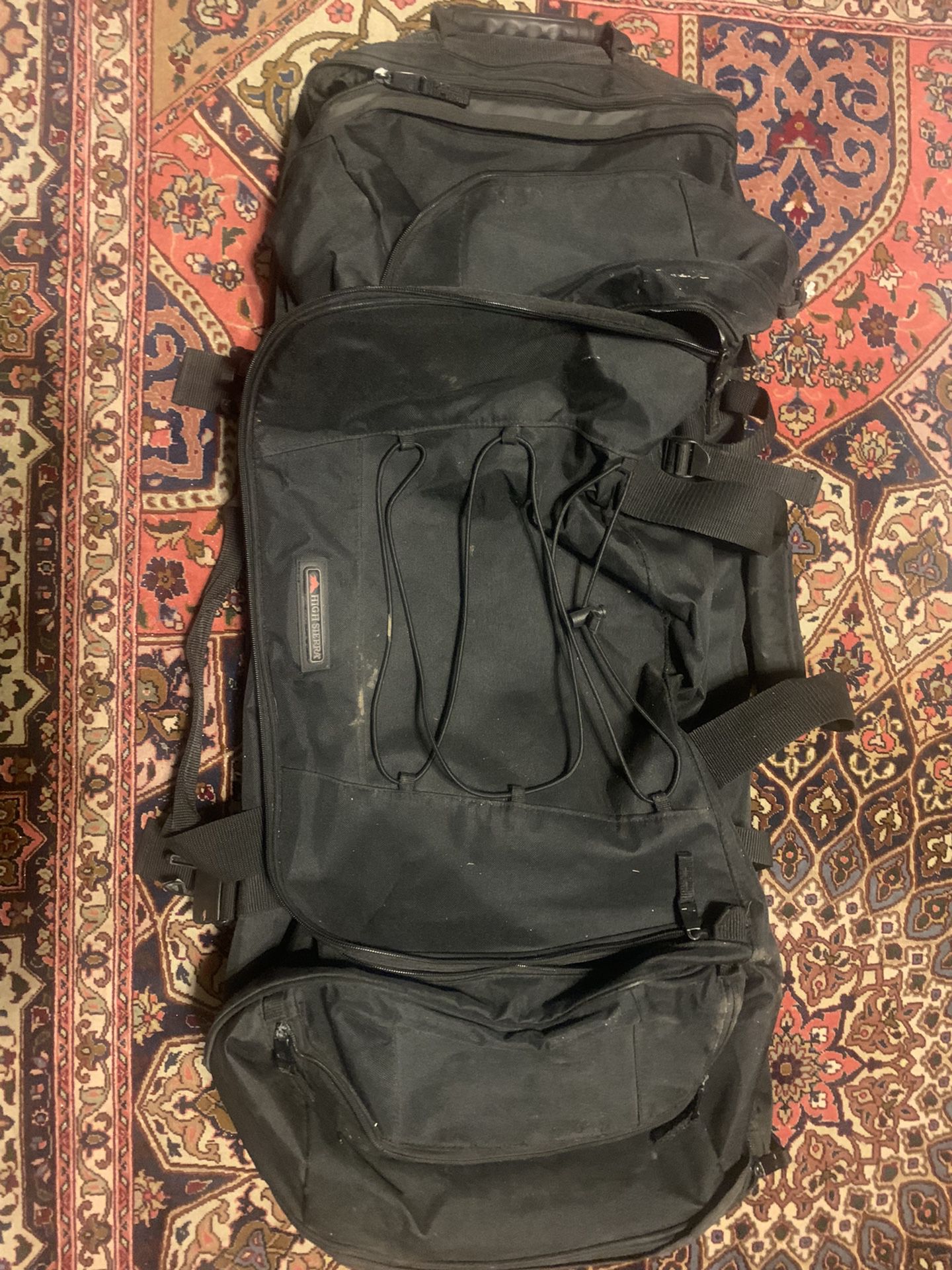 Large High Sierra Rolling Travel Split Style Duffle Bag 