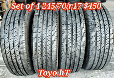Semi new Set 95% tread 245/70/r17 toyo Open country ht ‼️ free instalation and balance ‼️