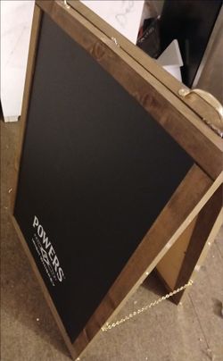 Powers Irish Whiskey A-Frame Chalkboard Sign