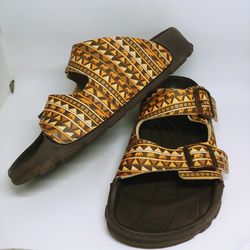Birki's by Birkenstock 42 R Animal Print "Safari" Ladies 11, Men's 9 Tan Colors