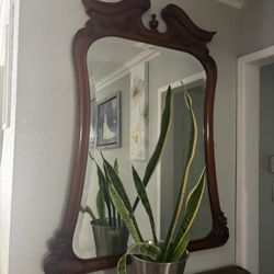 Hallway Mirror & console Solid Wood