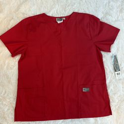 Size Large Nursing Scrubs Red