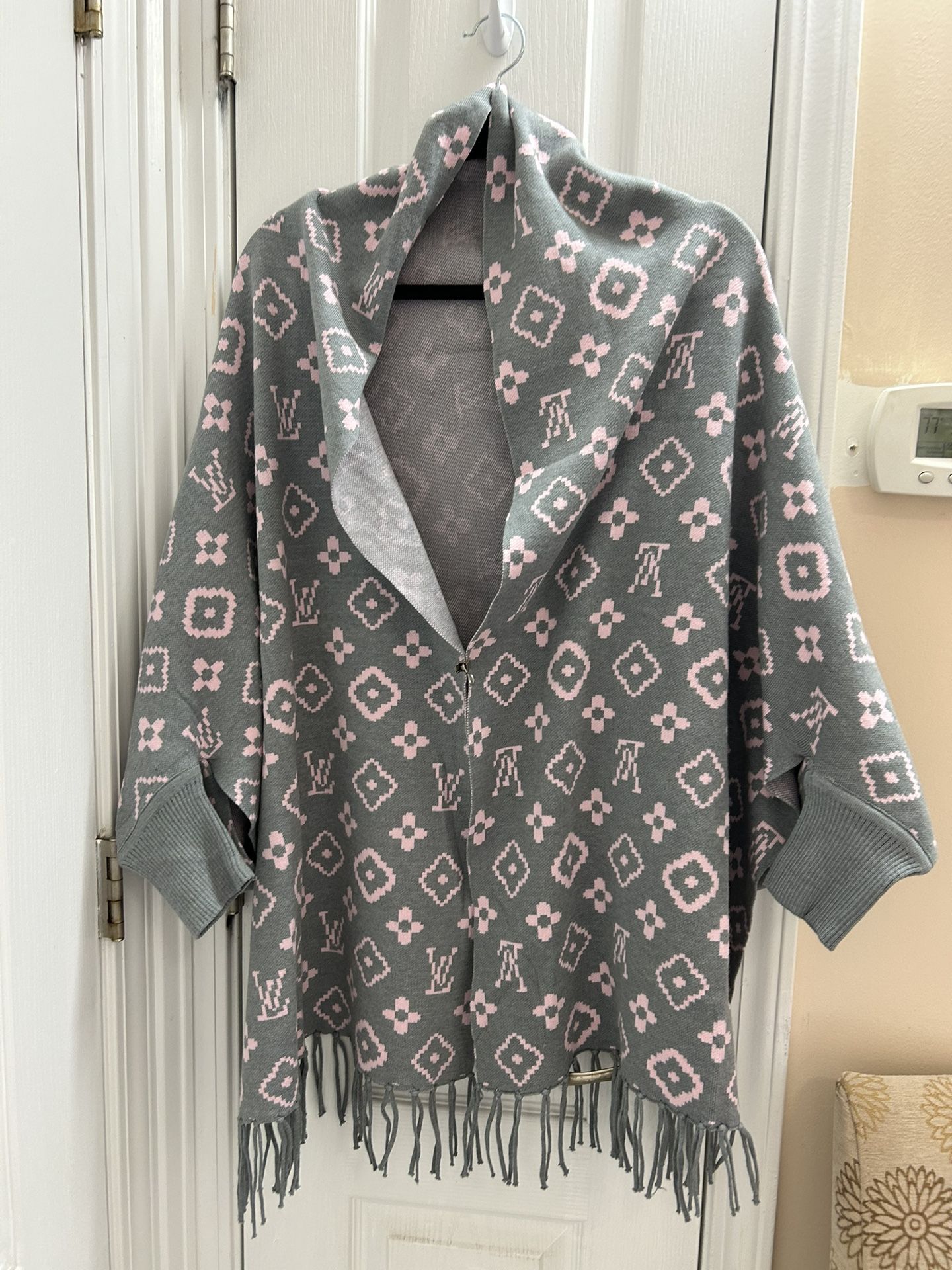 Knitted Shawl Poncho