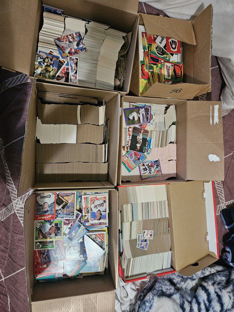 7 Boxes Of Baseball Cards 
