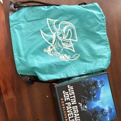 San Jose sharks Dual Bobblehead With SJ Barracuda Carry Bag 
