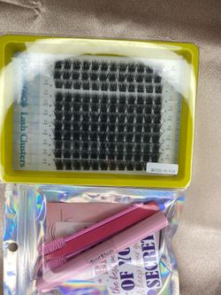 DIY Lash Extension Kit - Queenice Natural Wispy Clusters + Bond & Seal Kit (9mm-16mm)