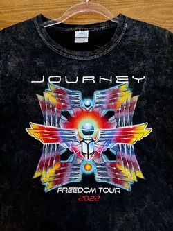 Journey Concert T-shirt Rhinestones Black Large