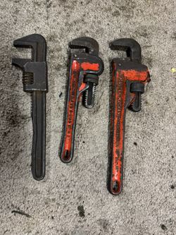Various Pipe Wrench’s 