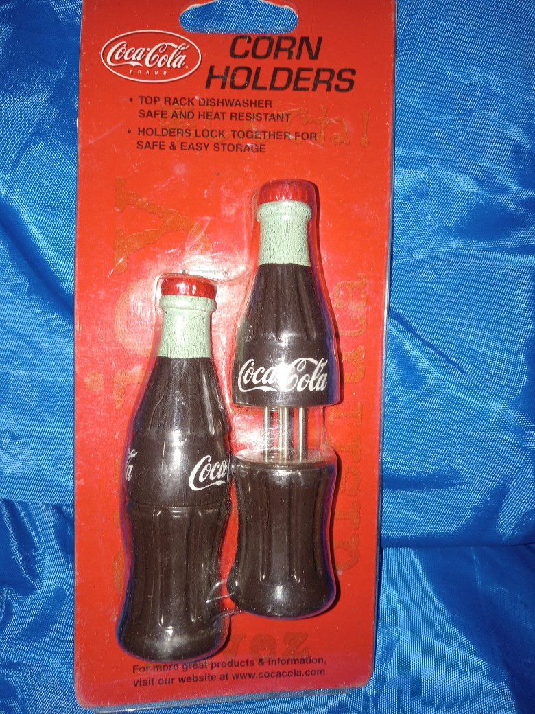 Vintage Coca-Cola Bottle Corn On The Cob Holders New!