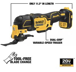 ATOMIC 20V MAX Cordless Brushless Oscillating Multi Tool (Tool Only) 