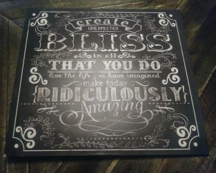 New Black & White Script Scrapbook