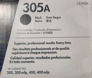 HP 305A Black Standard Yield Toner Cartridge (CE410A)