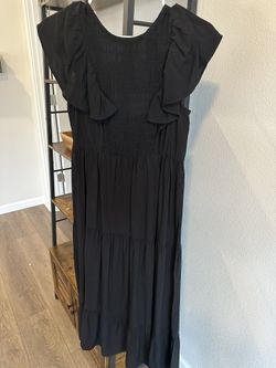 Old Navy Black Maxi Dress 