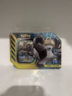 Pokemon TCG Melmetal & Lucario GX Tag Team Tin Power Partnerships 2019 SEALED
