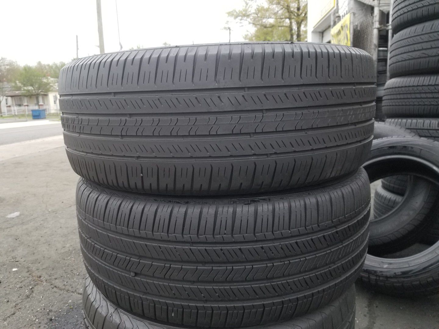 Two good set of Goodyear tires for sale 225/55/17