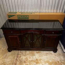 Macy’s Bradford Expandable Solid Wood Buffet