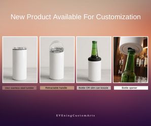 Custom sublimation 3 in one koozie/tumbler