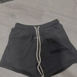 Selling authentic Fear of God Essentials shorts in black, size small