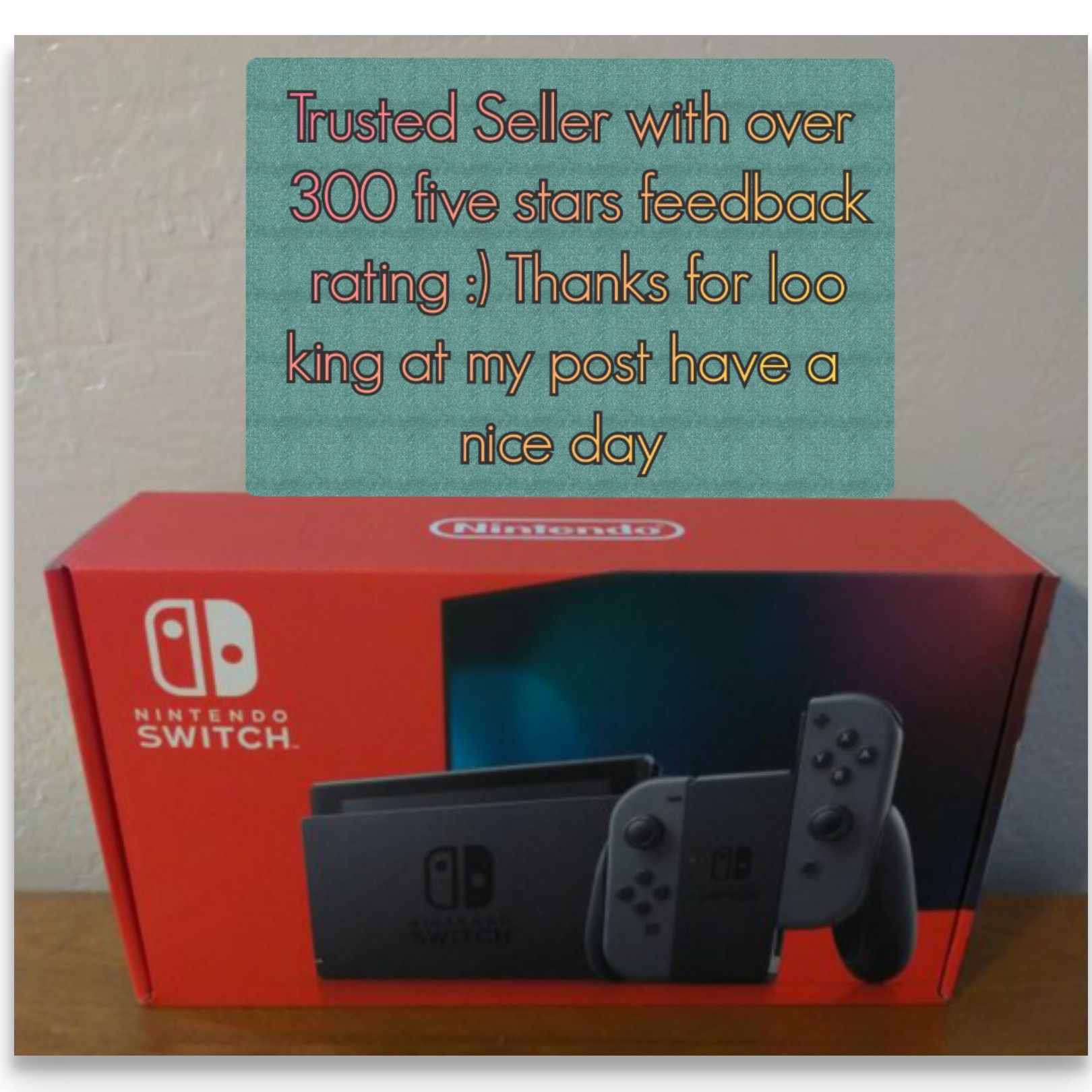 Nintendo Switch - Brand New in the Box - Gray Edition -Version 2