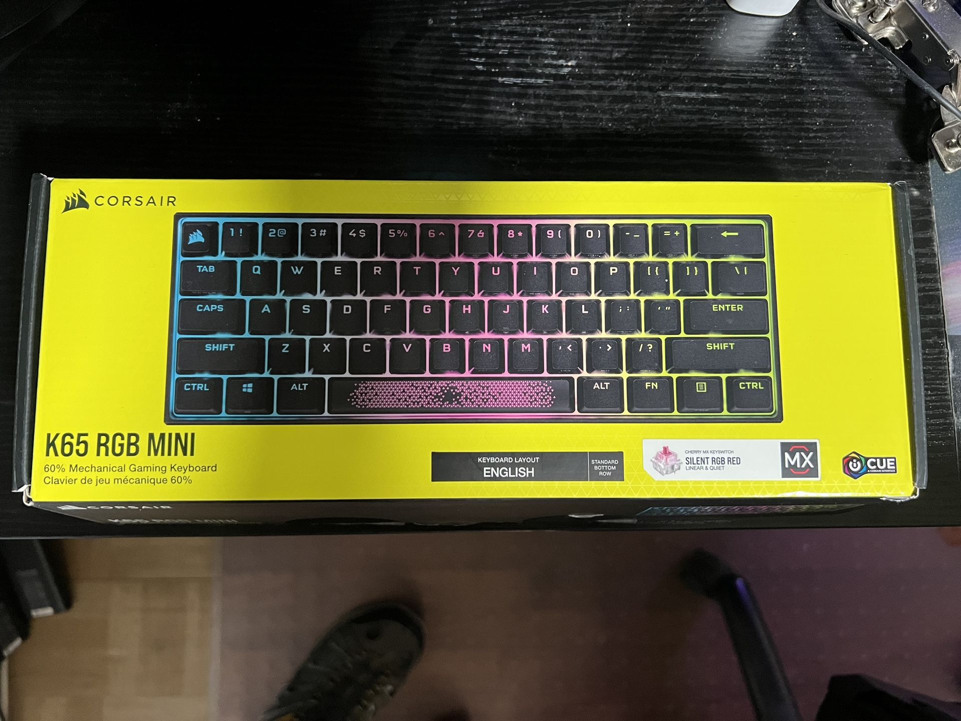 Corsair K65 RGB Mini Gaming Keyboard.