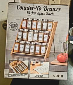 Orii 18 Jar Counter-To-Drawer Spice Rack